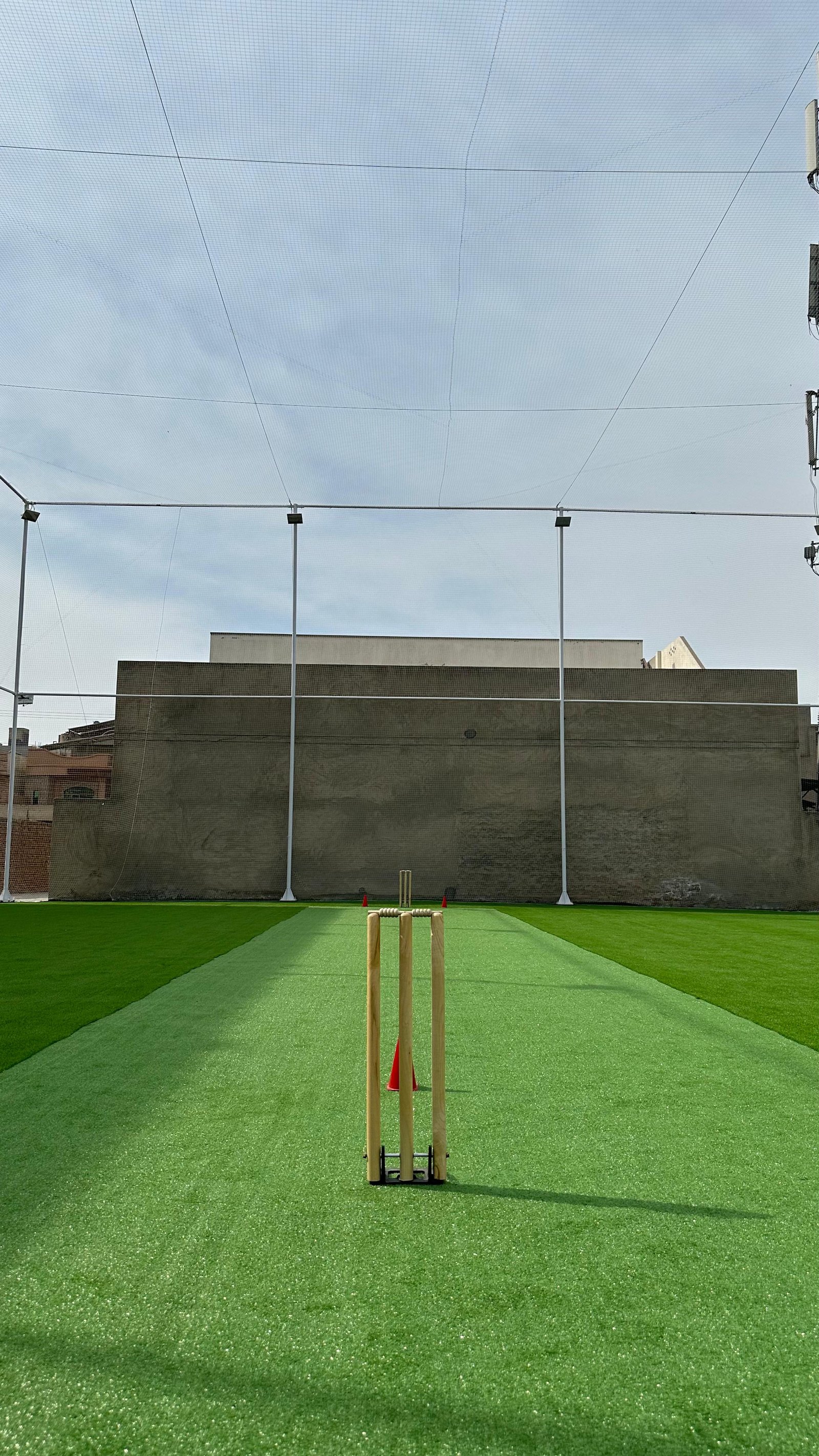 Cricket Arena net and lights